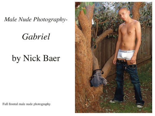 Male Nude Photography- Gabriel