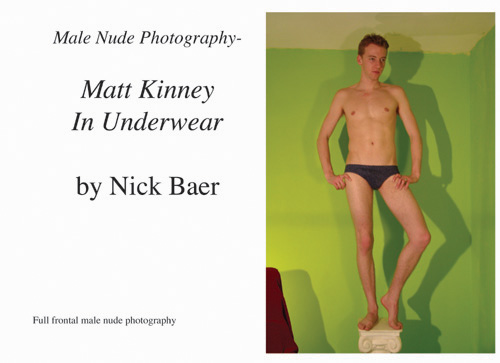 Male Nude Photography- Matt Kinney In Underwear