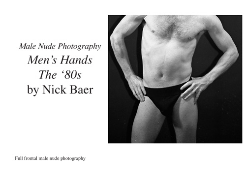 Male Nude Photography- Men's Hands The '80s