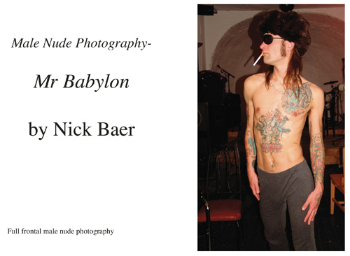 Male Nude Photography- Mr Babylon