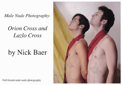 Male Nude Photography- Orion Cross And Lazlo Cross