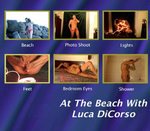 At The Beach With Luca DiCorso gay dvd