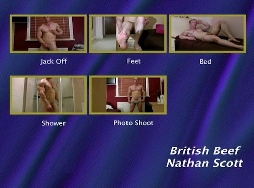 British Beef Nathan Scott gay dvd