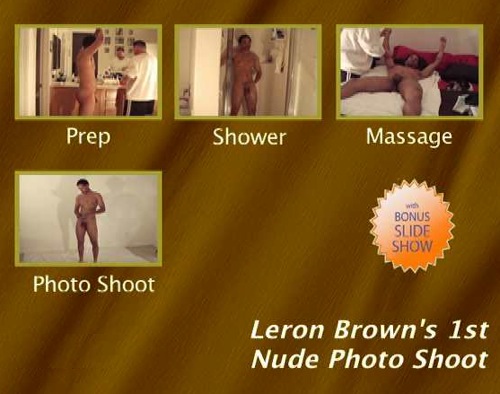 Leron Brown's 1st Nude Photo Shoot gay dvd
