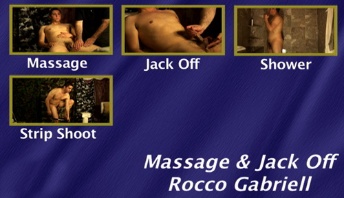 Massage & Jack Off Rocco Gabriell gay dvd
