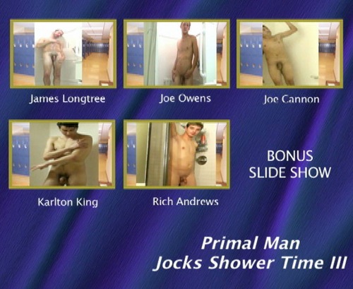 Primal Man Jocks Shower Time III gay dvd