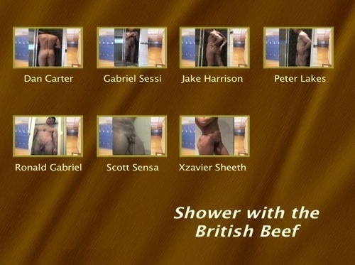 Shower with the British Beef gay dvd
