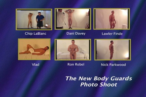 The New Body Guards Photo Shoot gay dvd