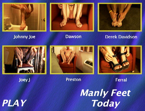 Manly Feet Today gay dvd