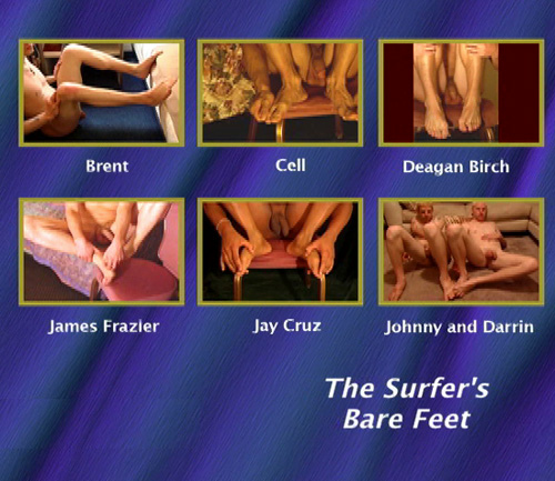 The Surfer's Bare Feet gay dvd