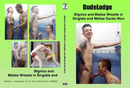 Bignico and Matias Wrestle in Singlets and Matias Sucks Nico-gay-dvd