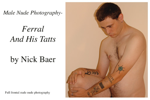 Male Nude Photography- Ferral And His Tatts-gay-dvd