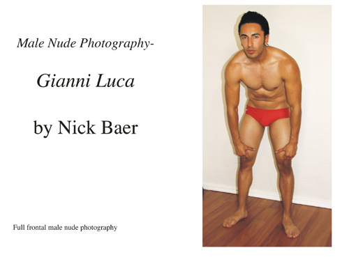 Male Nude Photography- Gianni Luca-gay-dvd