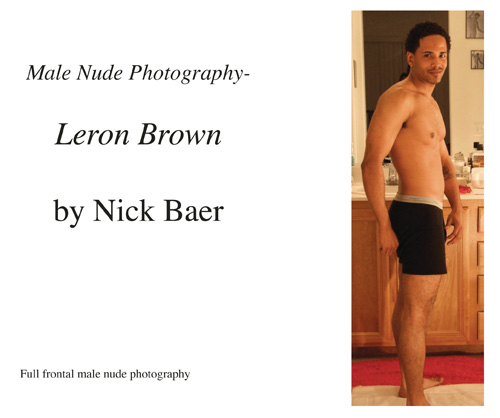 Male Nude Photography- Leron Brown-gay-dvd